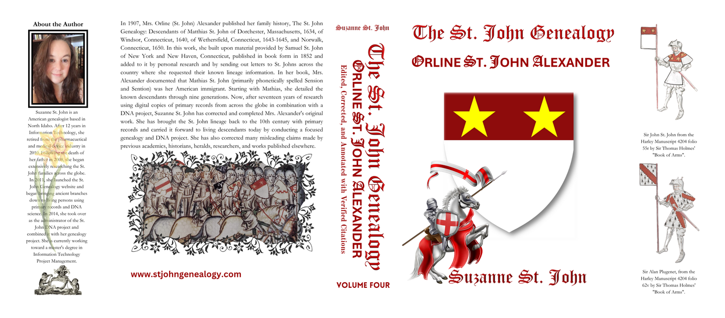 The St. John Genealogy: Volume IV — Orline St. John Alexander (Coming Soon)