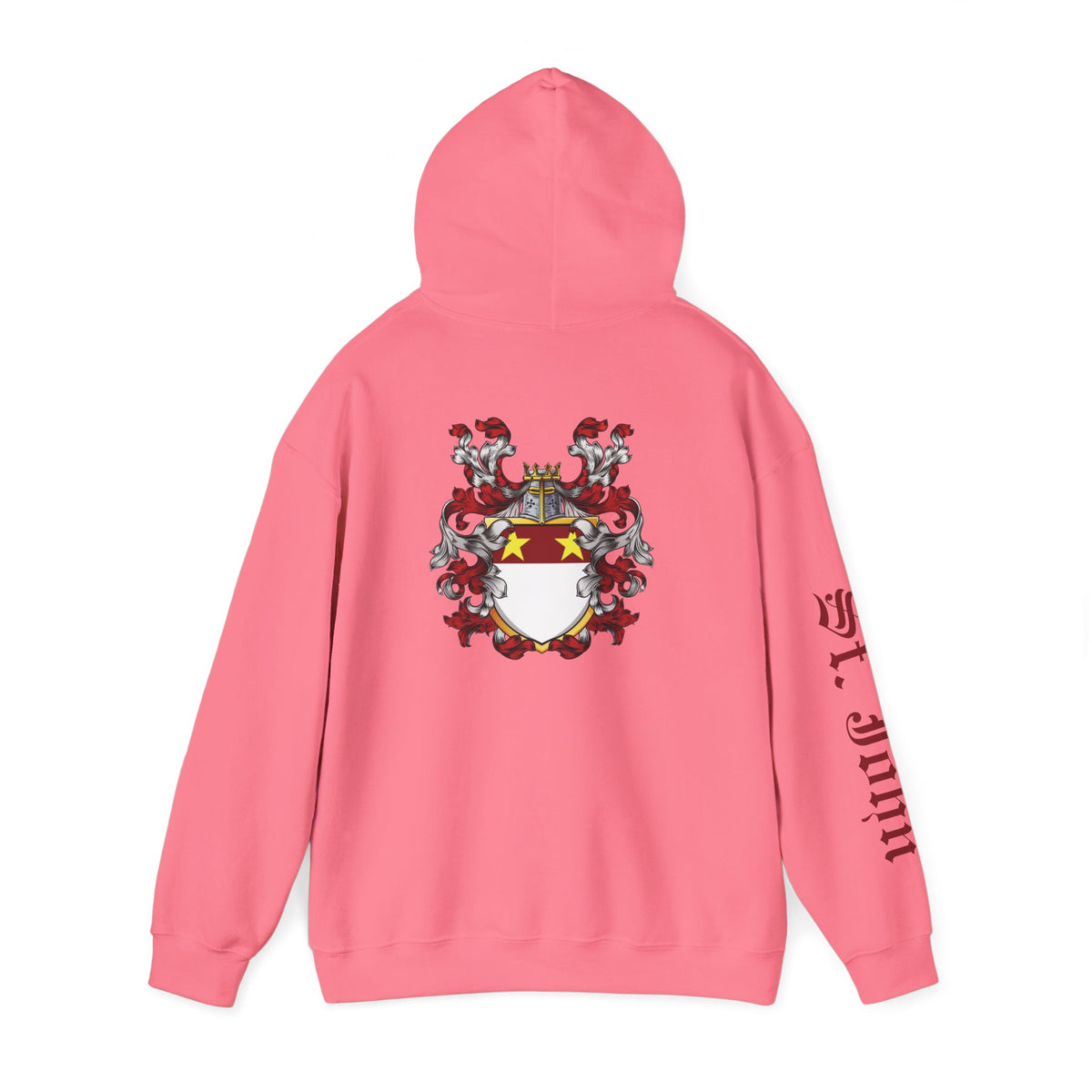 Genealogy Enthusiast Hoodie with St. John Heraldry