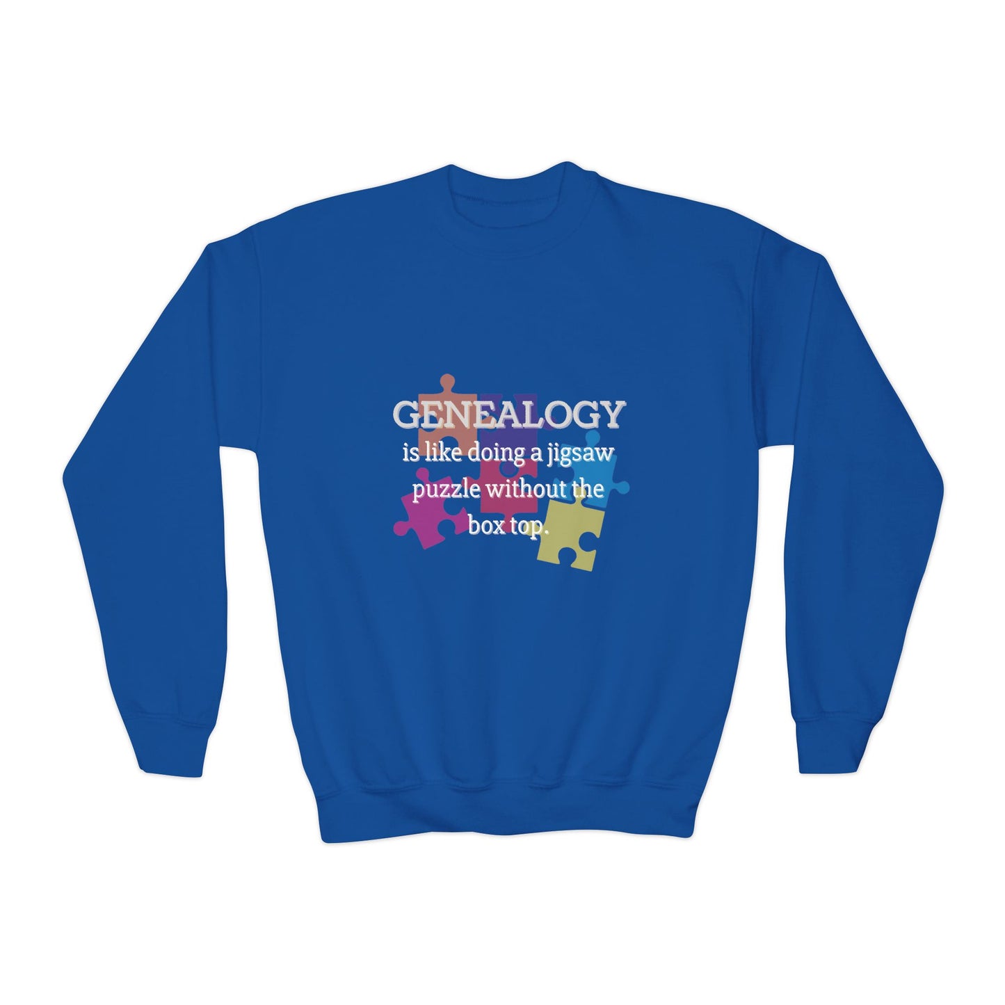 Colorful Genealogy Youth Crewneck Sweatshirt, Family History Sweatshirt, Cozy Puzzle Design, Gift for Genealogy Lovers, Unique Family [...]