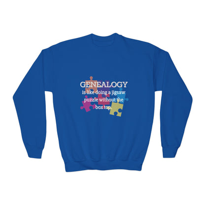 Colorful Genealogy Youth Crewneck Sweatshirt, Family History Sweatshirt, Cozy Puzzle Design, Gift for Genealogy Lovers, Unique Family [...]