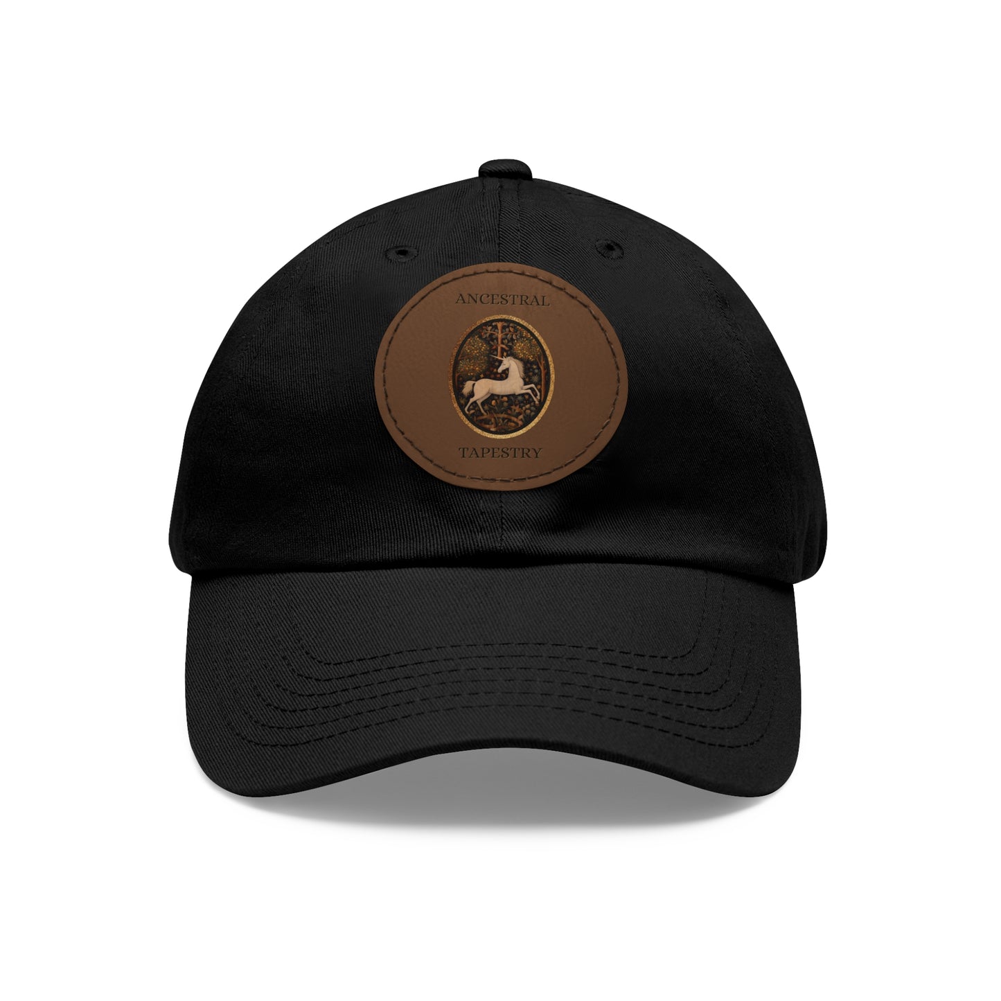 Ancestral Tapestry Vintage Leather Patch Hat