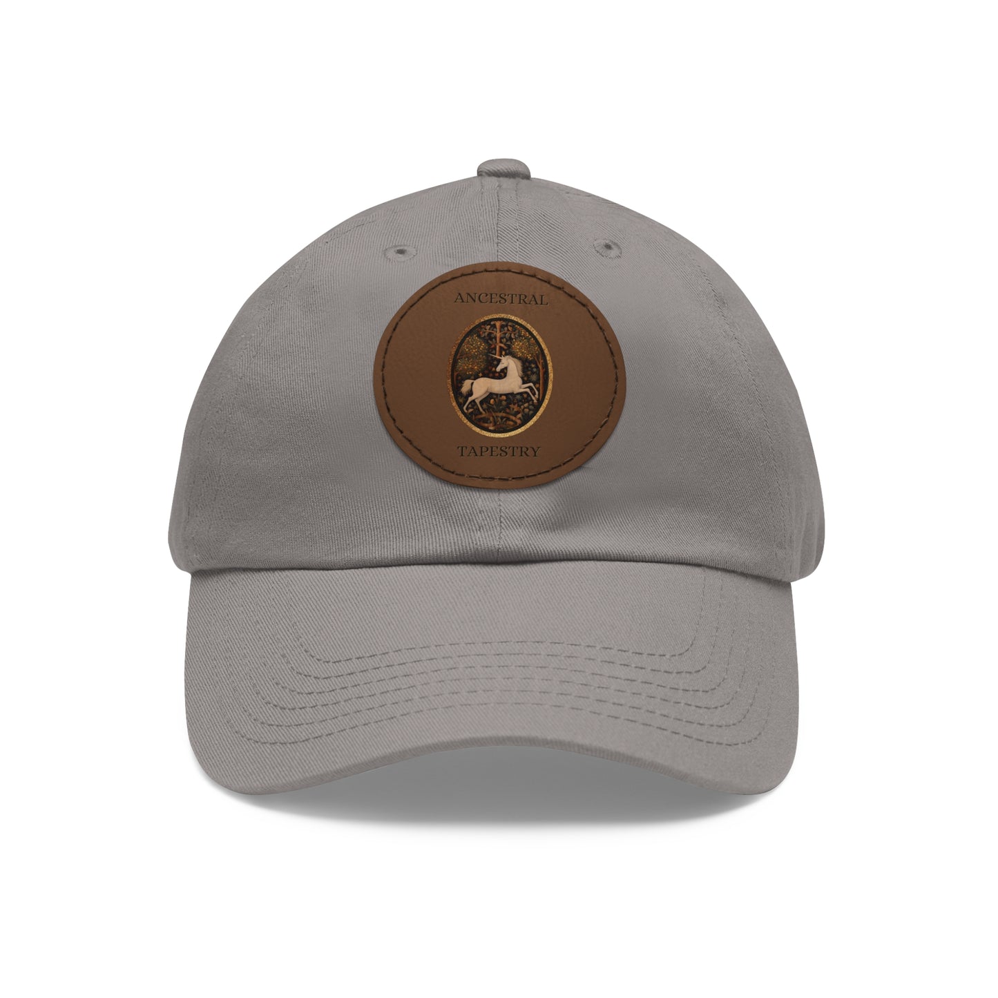 Ancestral Tapestry Vintage Leather Patch Hat