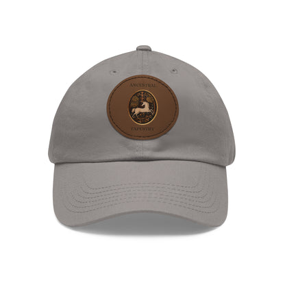 Ancestral Tapestry Vintage Leather Patch Hat