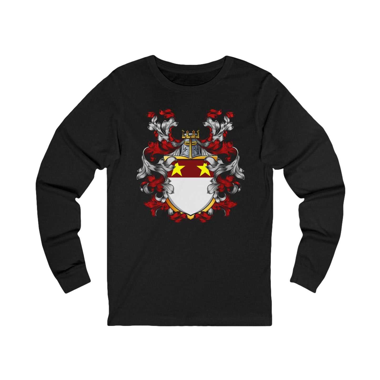 Custom Family Crest Long Sleeve Tee - Unisex Jersey Tee, Gift for Heritage Lovers, Personalized Birthday Gift, Heritage Tee, Stylish [...]