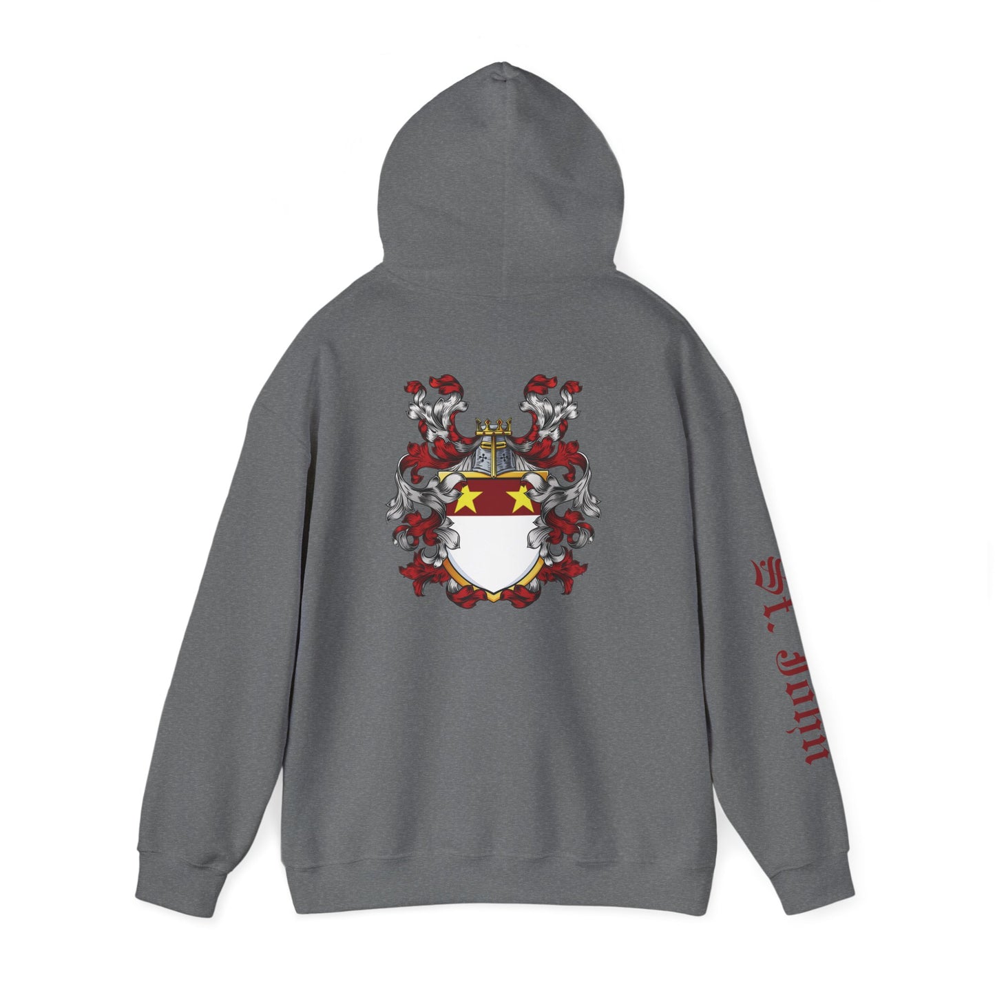 Eat. Sleep. Genealogy. Repeat. w/ St. John Heraldry Unisex Hoodie