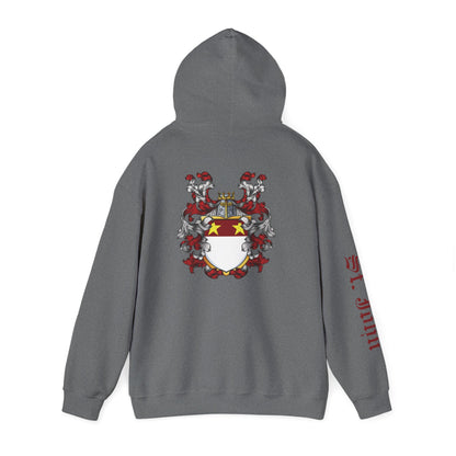 Eat. Sleep. Genealogy. Repeat. w/ St. John Heraldry Unisex Hoodie