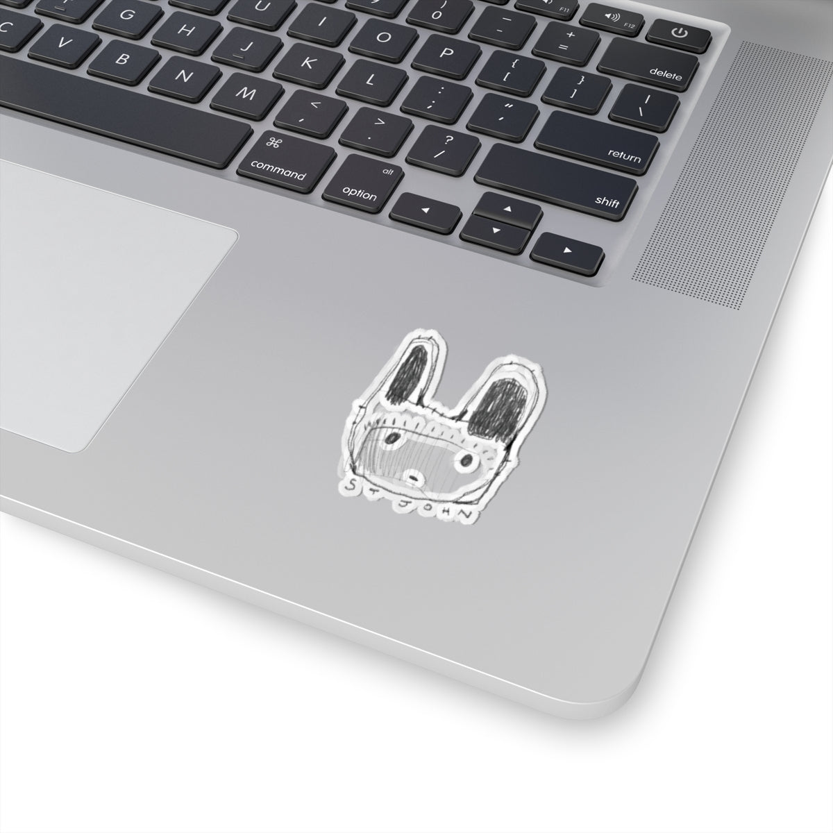 Christopher St. John Art Sketch Kiss-Cut Sticker — Hand-Drawn Whimsical Laptop Decal