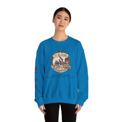 Crewneck Sweatshirt — "We the People: 250 Years of Freedom" Patriotic Graphic
