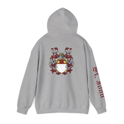 Making History for 970 years Hoodie with St. John Heraldry & St. John on the sleeve