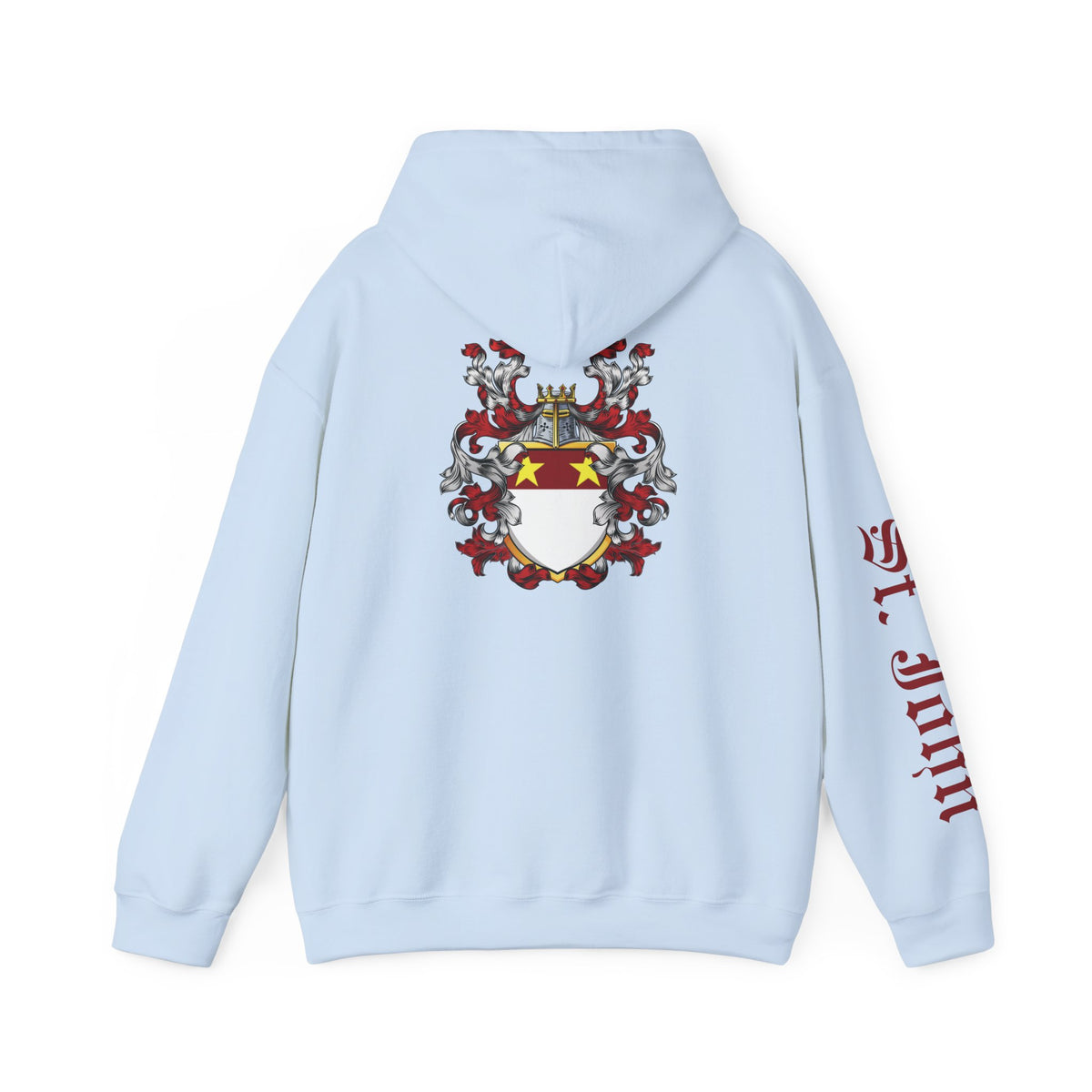 Genealogy Enthusiast Hoodie with St. John Heraldry