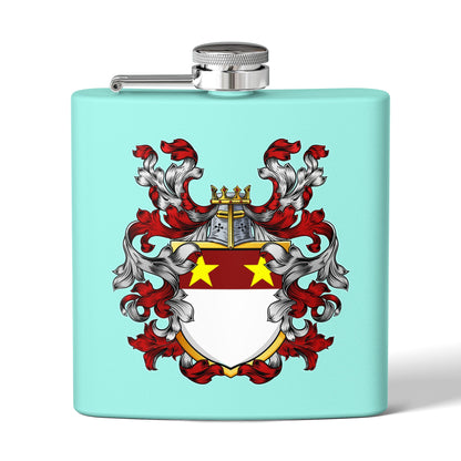St. John Heraldry Stainless Steel Flask, 6oz