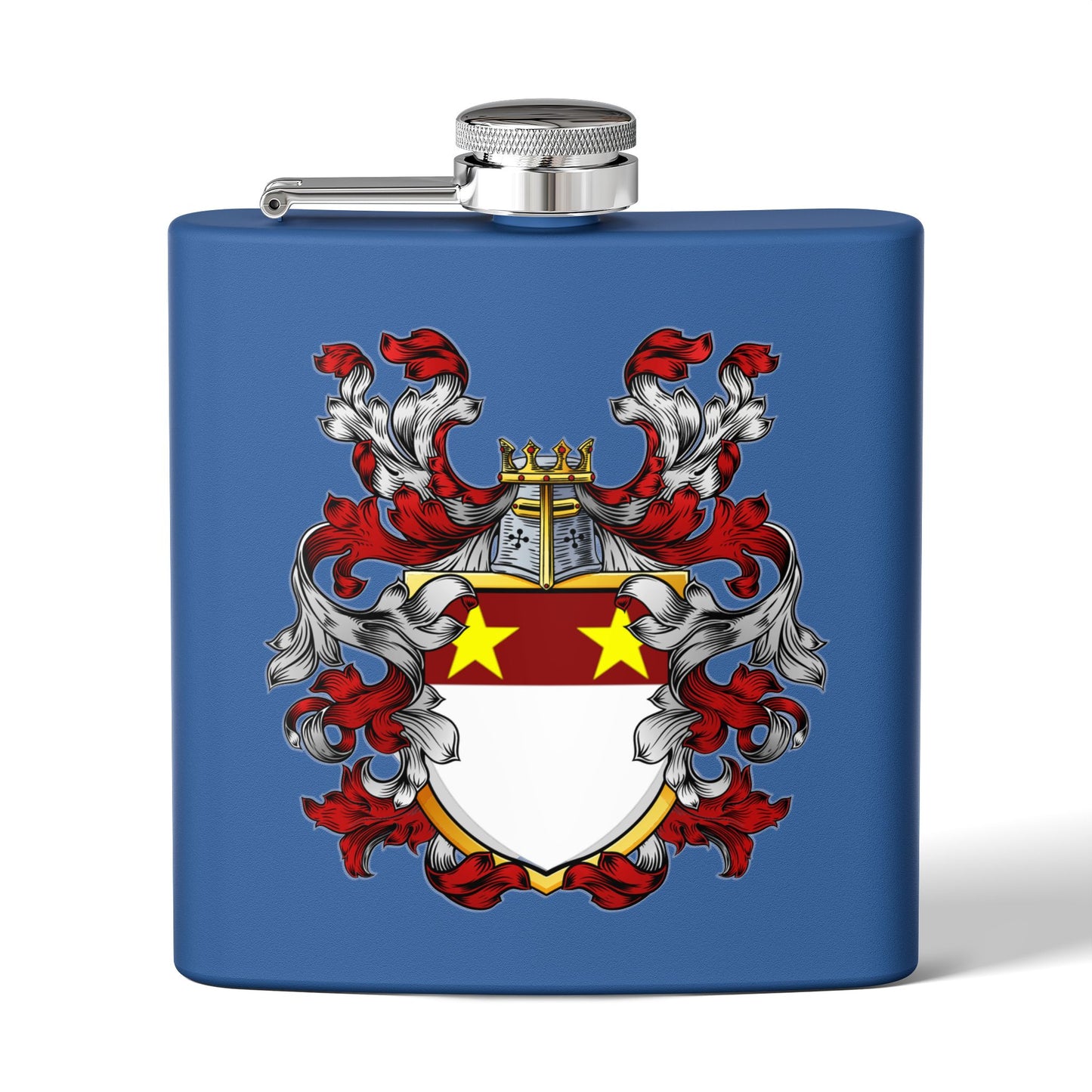 St. John Heraldry Stainless Steel Flask, 6oz