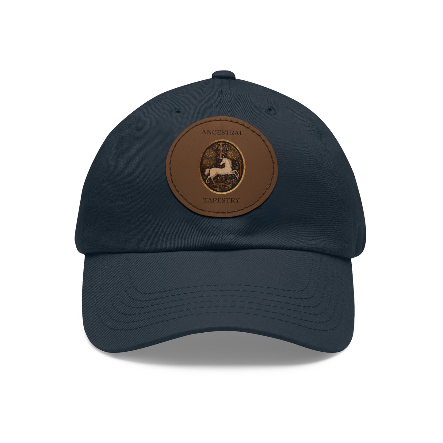 Ancestral Tapestry Vintage Leather Patch Hat