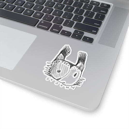 Christopher St. John Art Sketch Kiss-Cut Sticker — Hand-Drawn Whimsical Laptop Decal