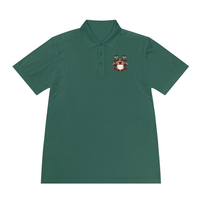 Men's Custom Sport Polo Shirt with Unique Crest Design, Casual Wear, Gift for Dad, Father’s Day, Sports Events, Summer Outing