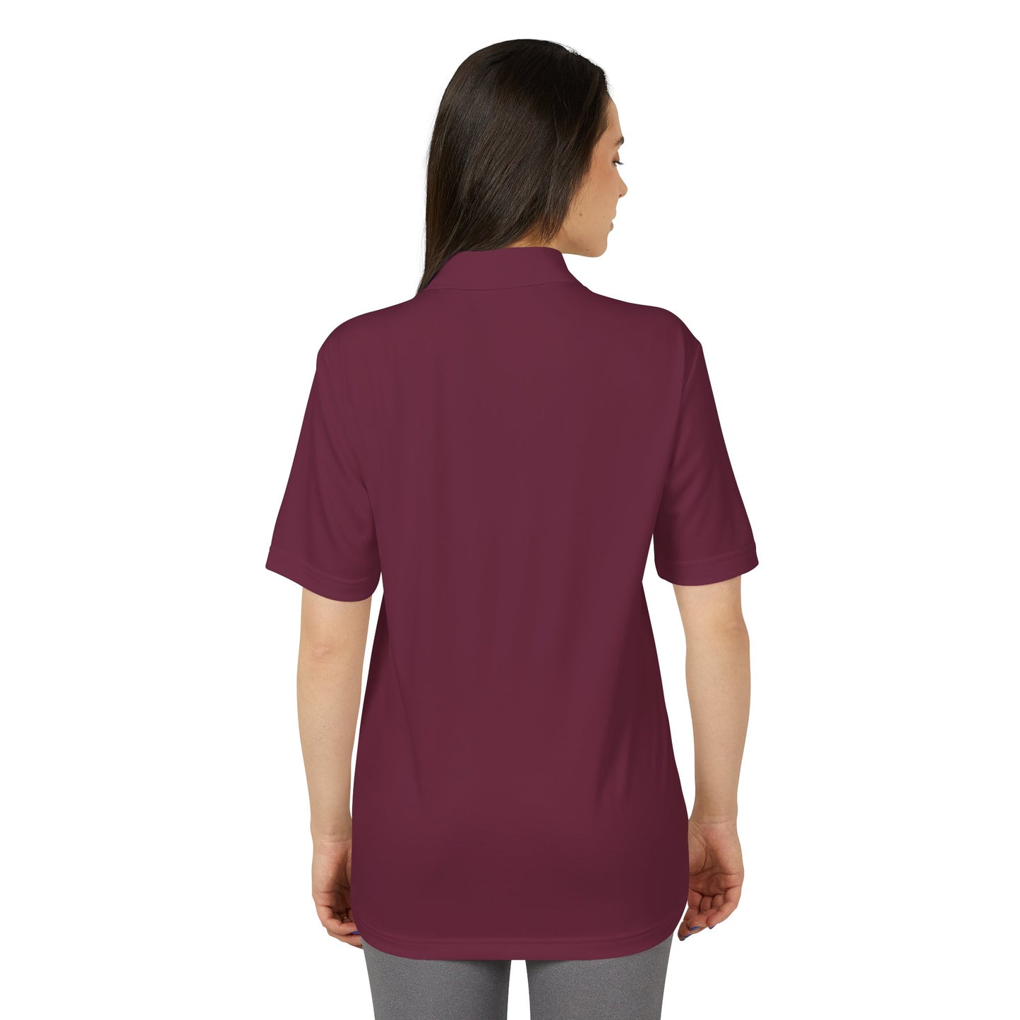 Unisex Performance Polo with Stylish Crest Design, Athletic Shirt for Sports & Everyday Wear, Perfect for Casual Outings, Gifts for Him, Her