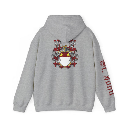 Making History for 970 years Hoodie with St. John Heraldry & St. John on the sleeve