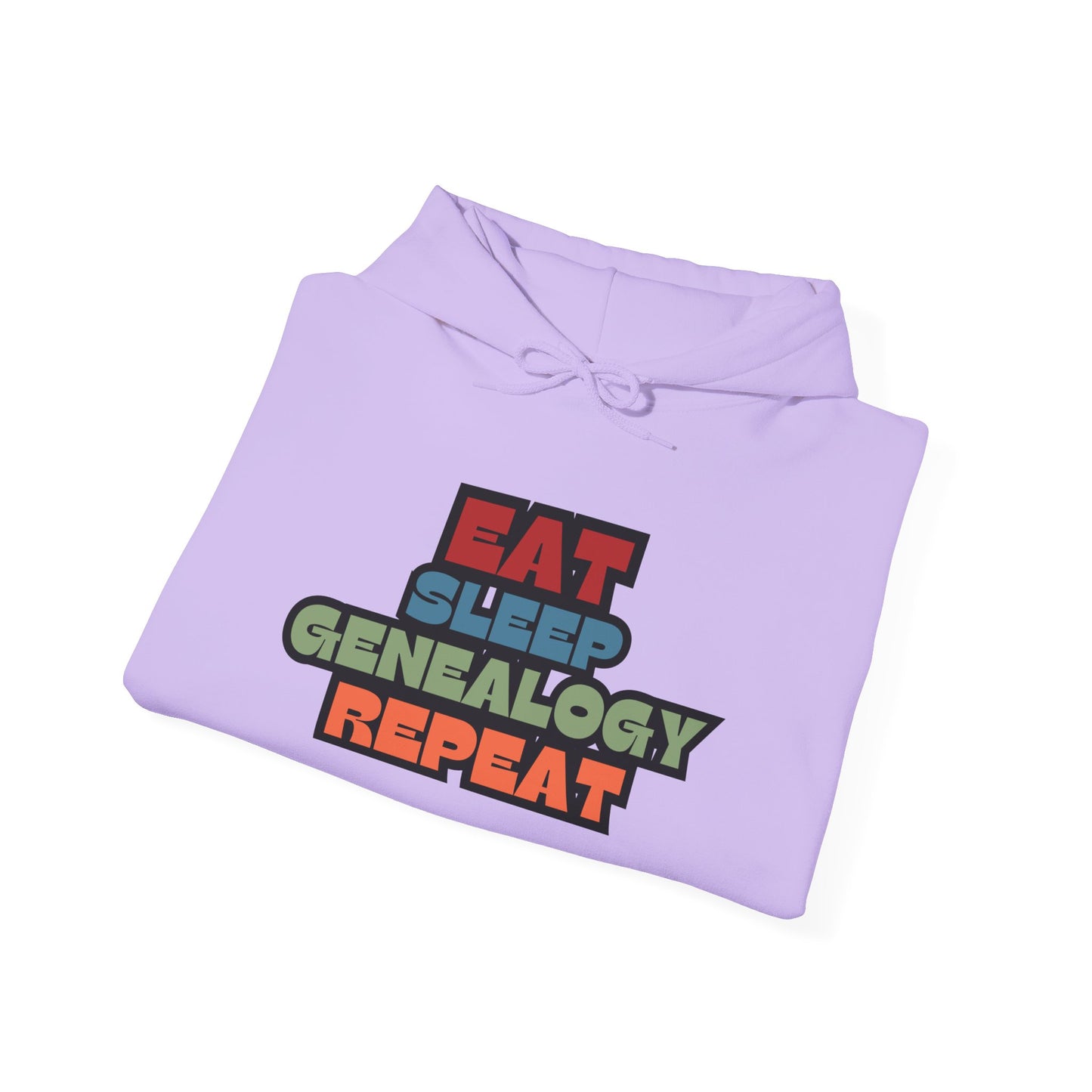 Eat. Sleep. Genealogy. Repeat. w/ St. John Heraldry Unisex Hoodie