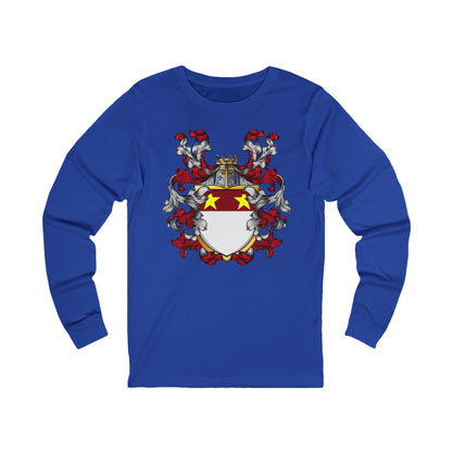Custom Family Crest Long Sleeve Tee - Unisex Jersey Tee, Gift for Heritage Lovers, Personalized Birthday Gift, Heritage Tee, Stylish [...]