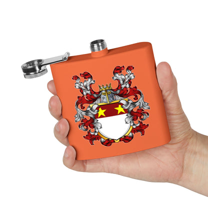 St. John Heraldry Stainless Steel Flask, 6oz