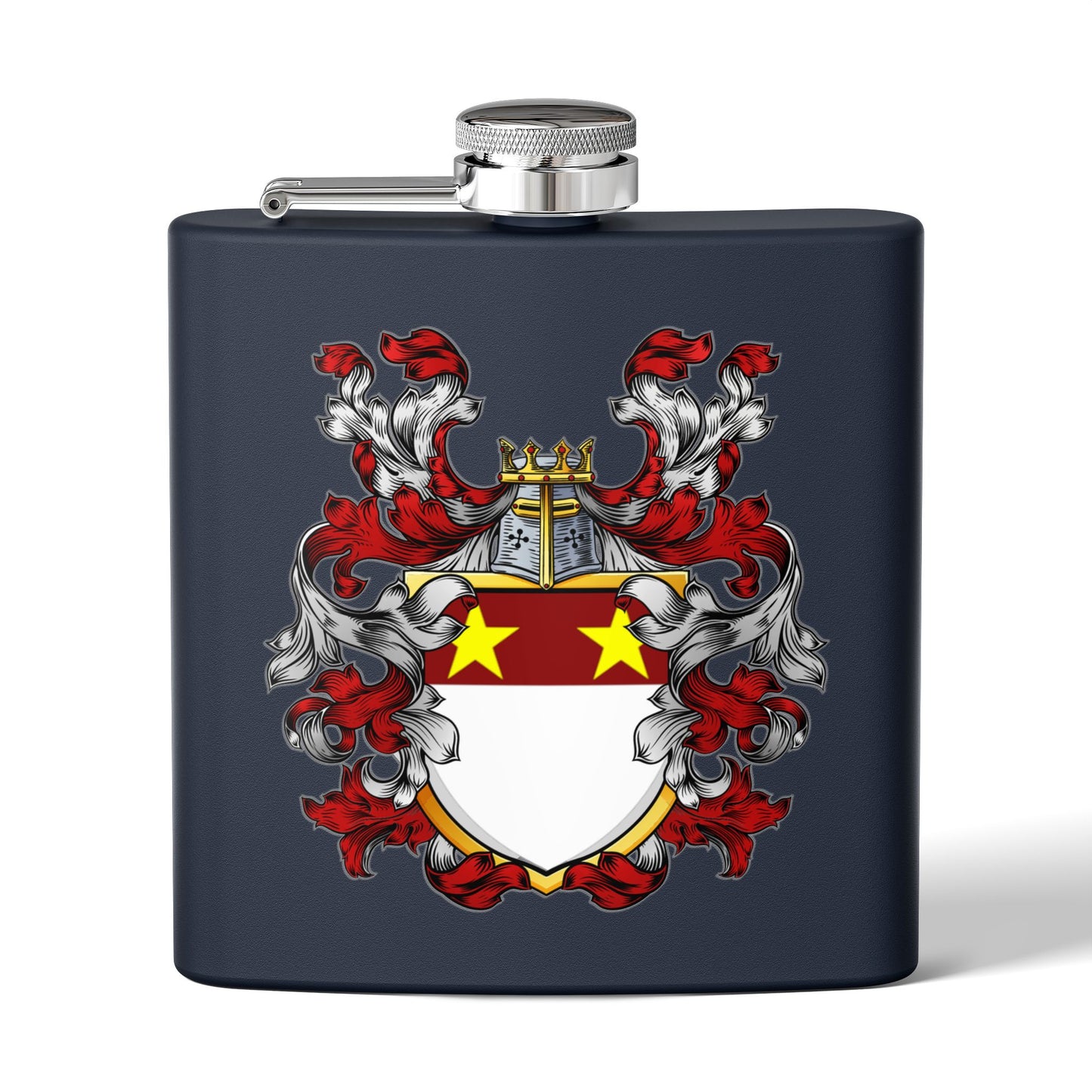 St. John Heraldry Stainless Steel Flask, 6oz