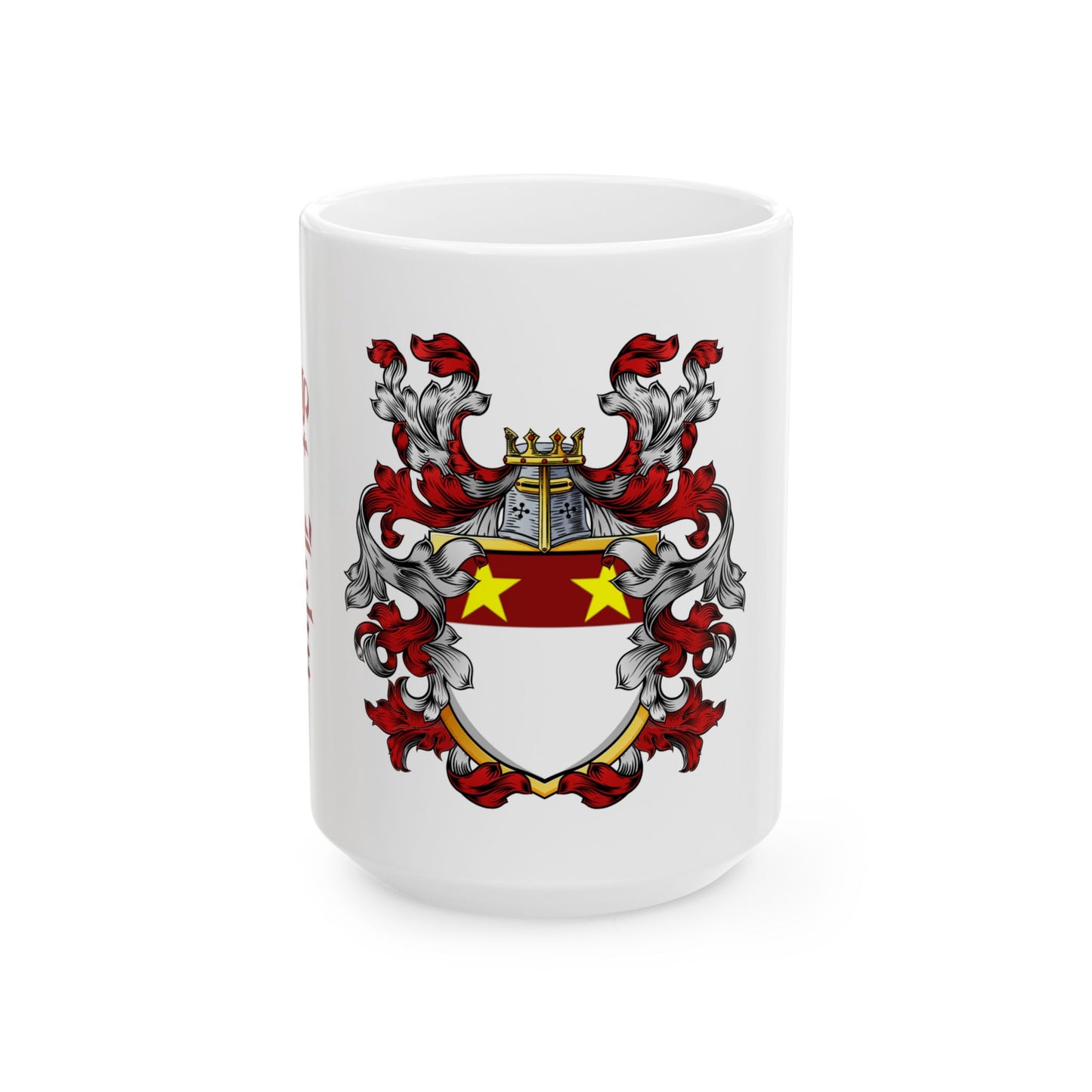 St. John Heraldic Coat of Arms Ceramic Mug —  (11oz/15oz)