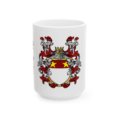 St. John Heraldic Coat of Arms Ceramic Mug —  (11oz/15oz)