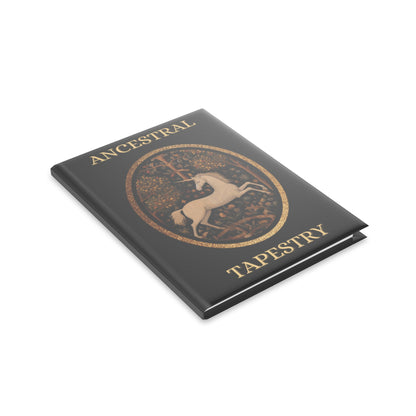 Ancestral Tapestry Hardcover Notebook — Unicorn Crest Journal