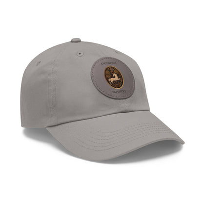 Ancestral Tapestry Vintage Leather Patch Hat