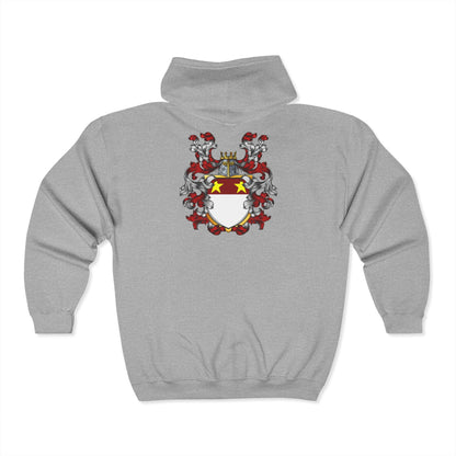 Genealogy Bites But I'm Addicted Hoodie: Fun Zip Sweatshirt, Genealogy Gift, Family History Apparel, Cozy Layering, Perfect for Heritage Events