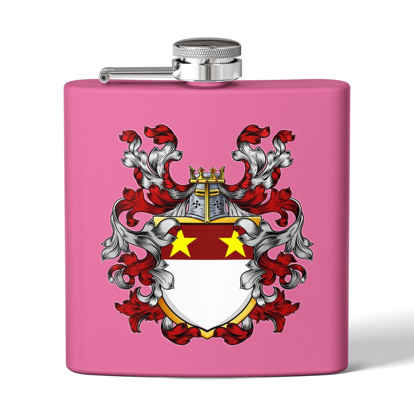 St. John Heraldry Stainless Steel Flask, 6oz