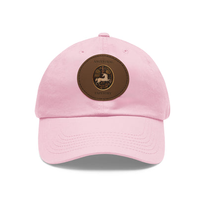 Ancestral Tapestry Vintage Leather Patch Hat