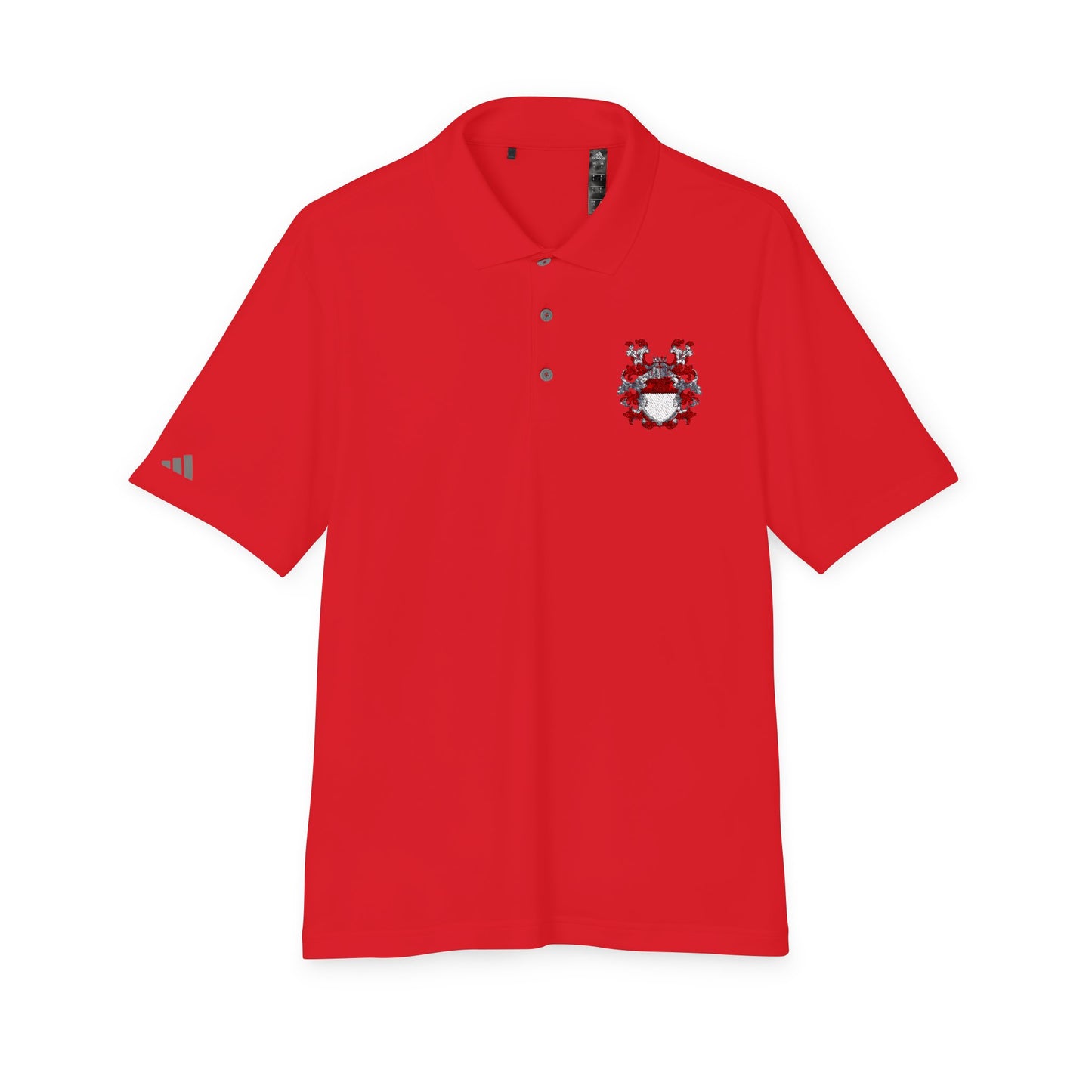 Unisex Performance Polo with Stylish Crest Design, Athletic Shirt for Sports & Everyday Wear, Perfect for Casual Outings, Gifts for Him, Her