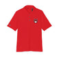 Unisex Performance Polo with Stylish Crest Design, Athletic Shirt for Sports & Everyday Wear, Perfect for Casual Outings, Gifts for Him, Her