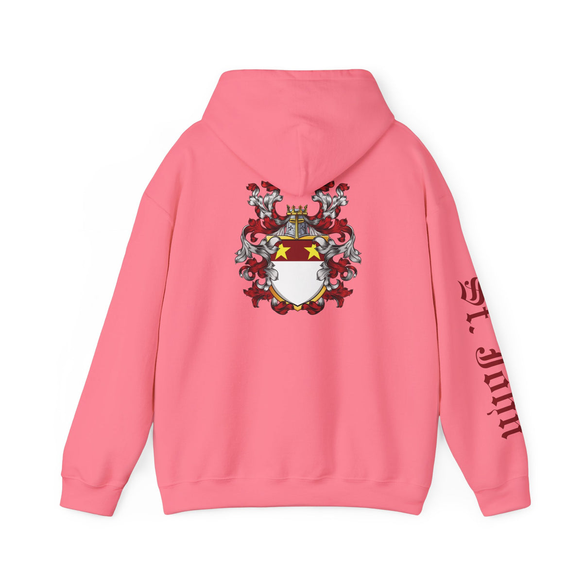 Genealogy Enthusiast Hoodie with St. John Heraldry