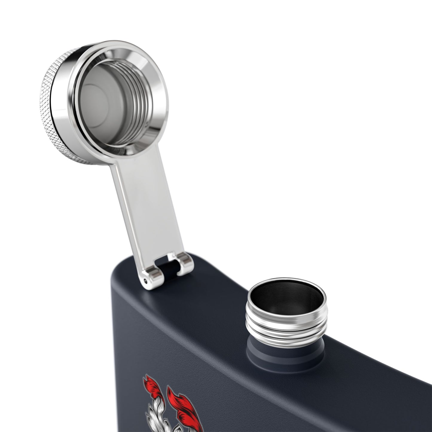 St. John Heraldry Stainless Steel Flask, 6oz