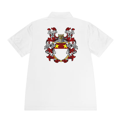 Men's Custom Sport Polo Shirt with Unique Crest Design, Casual Wear, Gift for Dad, Father’s Day, Sports Events, Summer Outing