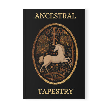 Ancestral Tapestry Unicorn Notebook — A5 Softcover Journal