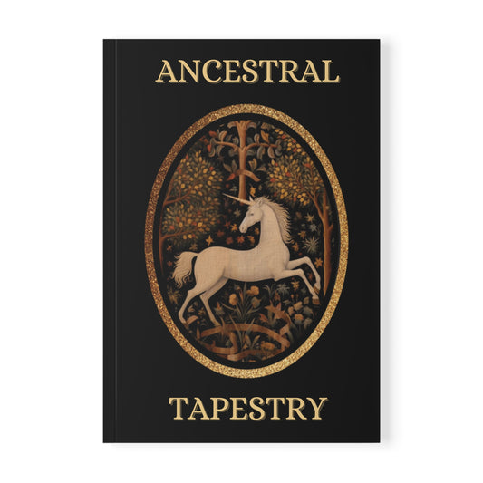 Ancestral Tapestry Unicorn Notebook — A5 Softcover Journal