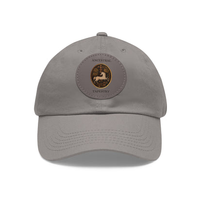Ancestral Tapestry Vintage Leather Patch Hat