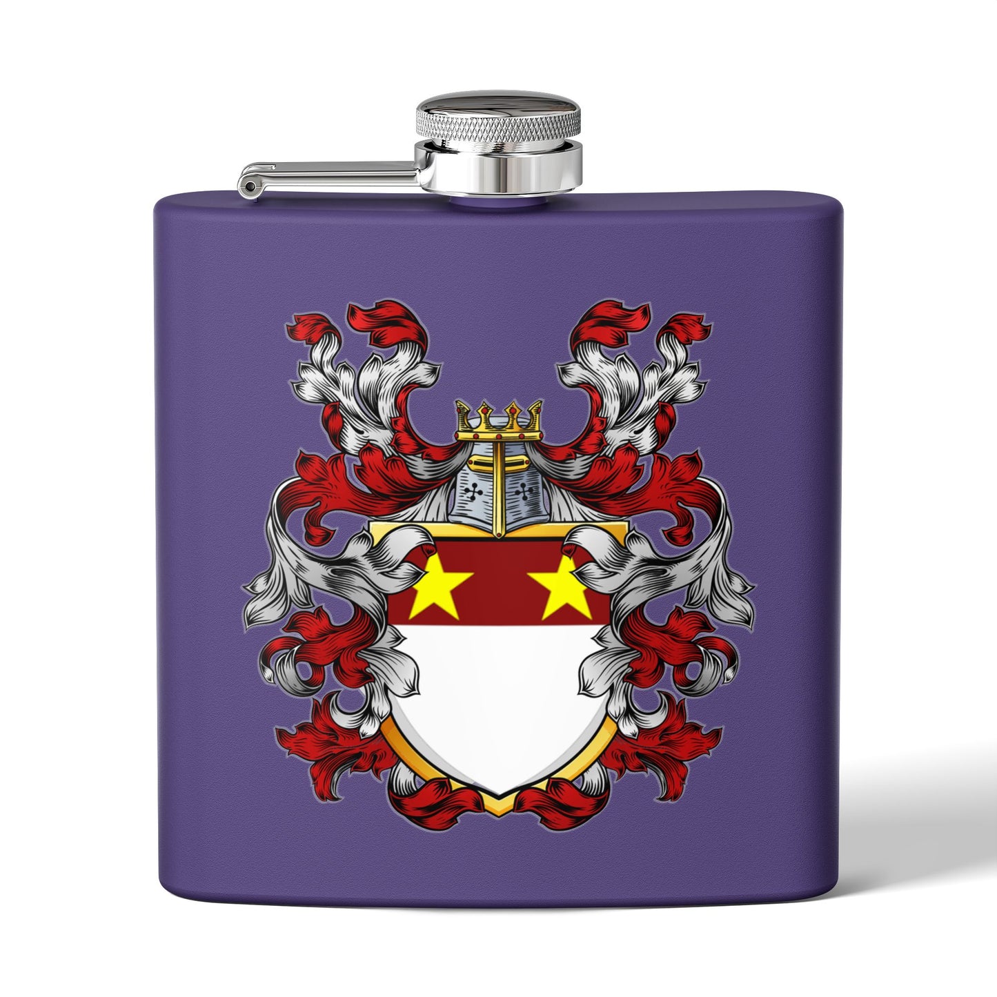 St. John Heraldry Stainless Steel Flask, 6oz