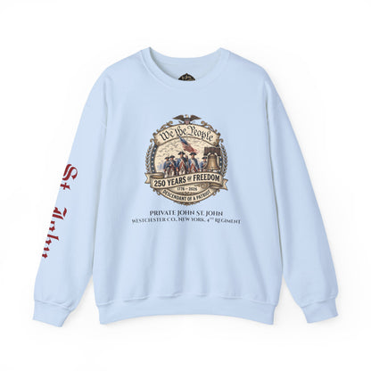 Crewneck Sweatshirt — "We the People: 250 Years of Freedom" Patriotic Graphic