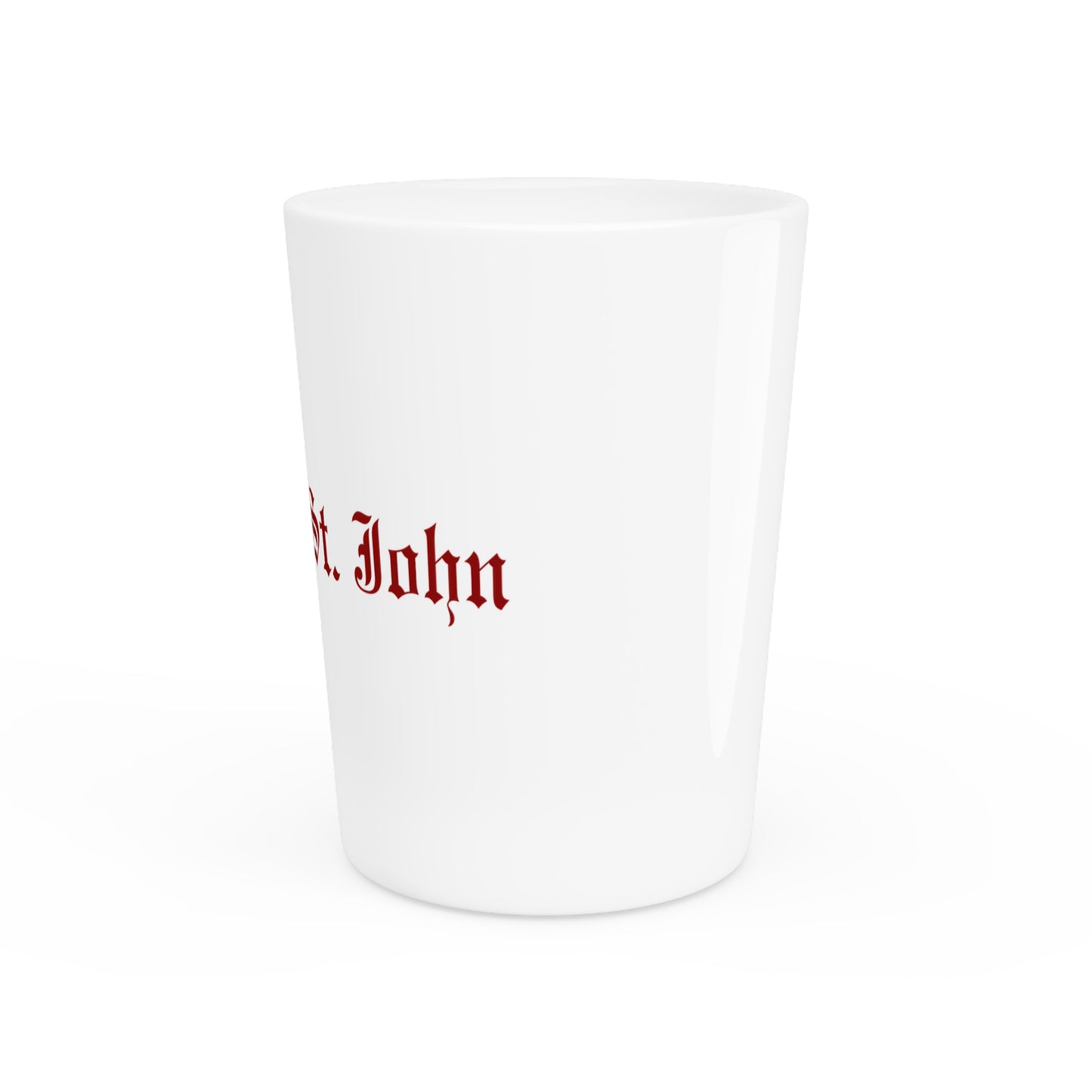Personalized Shot Glass with St. John Coat of Arms, Custom Family Heritage Keepsake, Unique Gifts for Weddings, Graduations, [...]