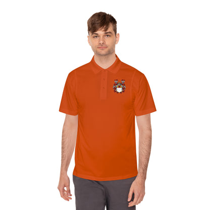 Men's Custom Sport Polo Shirt with Unique Crest Design, Casual Wear, Gift for Dad, Father’s Day, Sports Events, Summer Outing