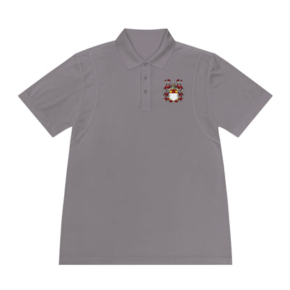 Men's Custom Sport Polo Shirt with Unique Crest Design, Casual Wear, Gift for Dad, Father’s Day, Sports Events, Summer Outing
