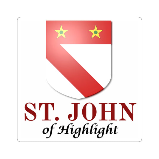 St. John of Highlight Crest Kiss-Cut Sticker