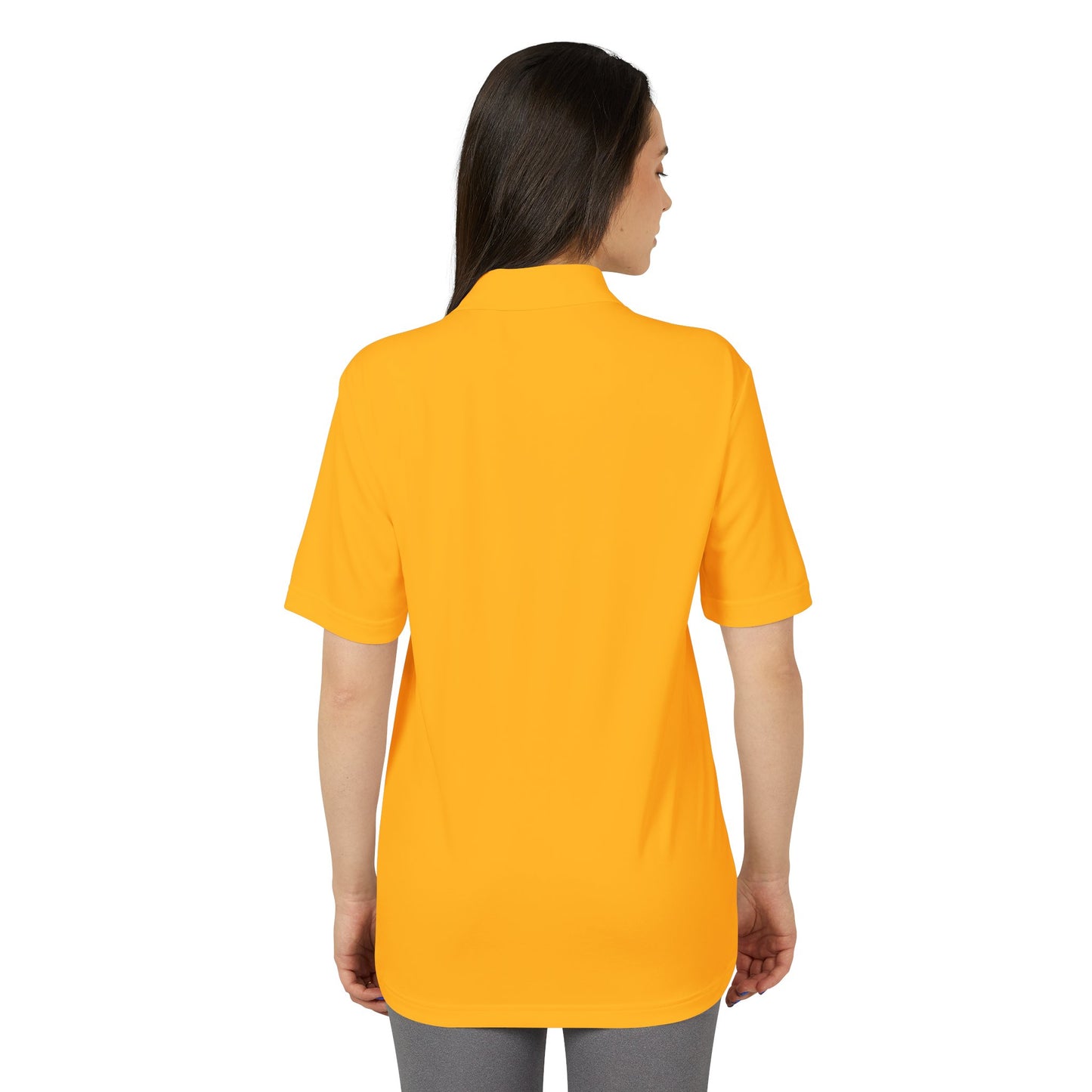 Unisex Performance Polo with Stylish Crest Design, Athletic Shirt for Sports & Everyday Wear, Perfect for Casual Outings, Gifts for Him, Her