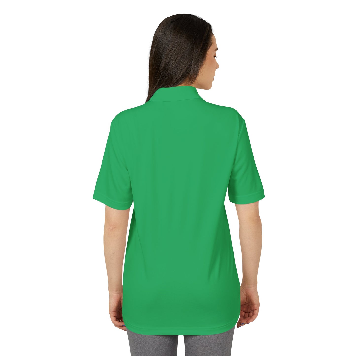 Unisex Performance Polo with Stylish Crest Design, Athletic Shirt for Sports & Everyday Wear, Perfect for Casual Outings, Gifts for Him, Her
