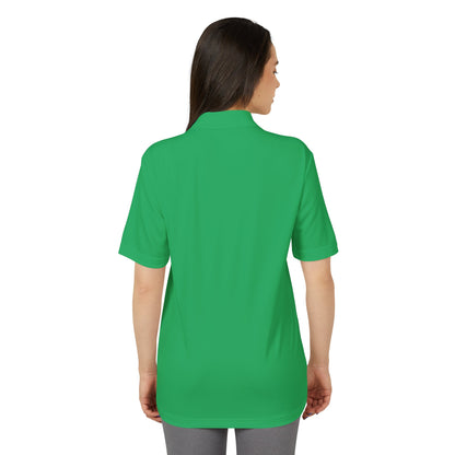 Unisex Performance Polo with Stylish Crest Design, Athletic Shirt for Sports & Everyday Wear, Perfect for Casual Outings, Gifts for Him, Her