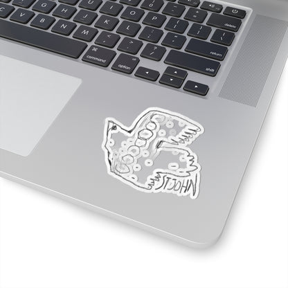 Christopher St. John Art Sketch Kiss-Cut Sticker — Hand-Drawn Whimsical Laptop Decal